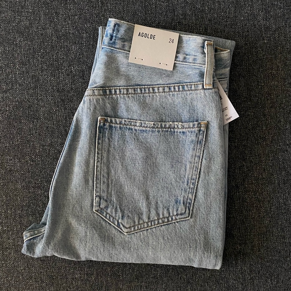Agolde Riley High Rise Straight Crop Jeans - Picture 16 of 16